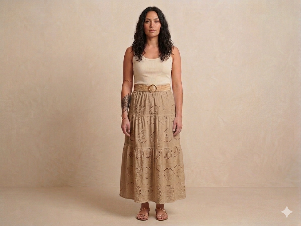 Jupe Longue Bohème - Lucia - 100% coton