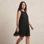 Robe Noire Plissée - Chloé