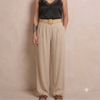 Pantalon fluide avec ceinture