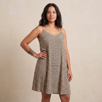 Robe Trapèze à Motifs Géométriques