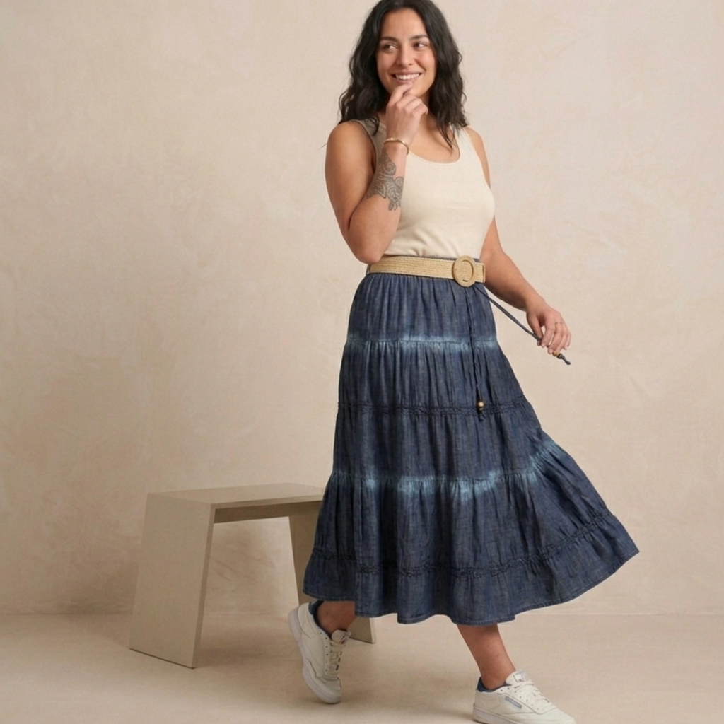 Jupe effet jeans - Ines