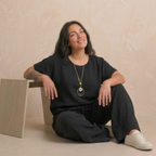 Ensemble fluide avec collier - Lucie