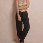 Pantalon fluide avec ceinture